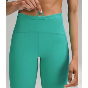 Lululemon Swift Speed High Rise Crop 21 Maldivian Green Running Leggings Teal